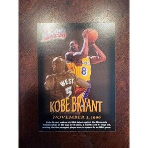 Kobe Bryant Card 1997-98 Fleer